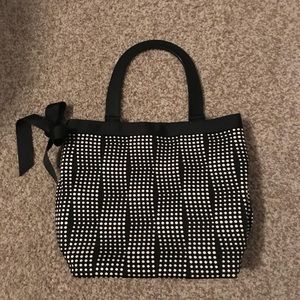 Black and White Polka Dot Handbag
